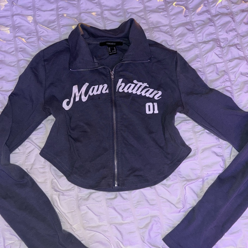 Forever 21 Women's Black Bomber Jacket